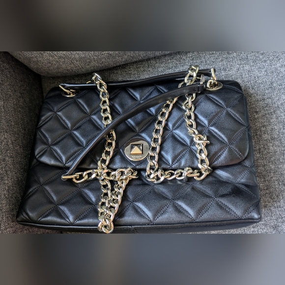 Kate Spade Natalia Black Flap Shoulder Bag. - Picture 15 of 16